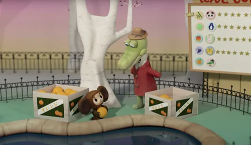 Видео дня: японцы представили 3D-мультфильм про знакомство Чебурашки и крокодила Гены