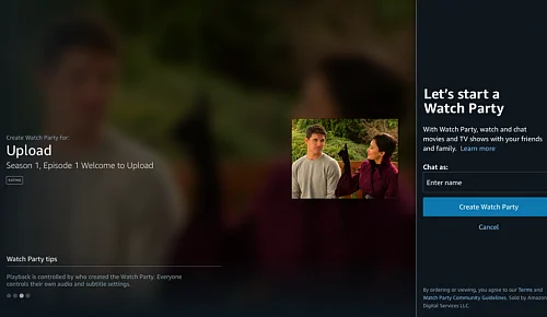 Amazon Prime Video запускает функцию коллективного просмотра фильма и сериалов