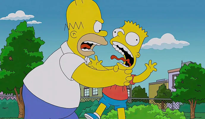 Гомер продолжит душить Барта в мультсериале «Симпсоны» 